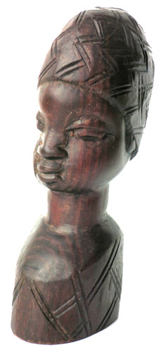 Vintage carved wooden african - carved,