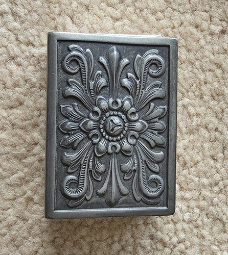 Vintage pewter matchbox - matchbox, cover