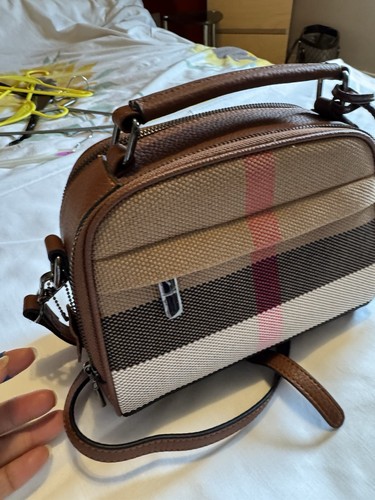 Beige check canvas - beige,