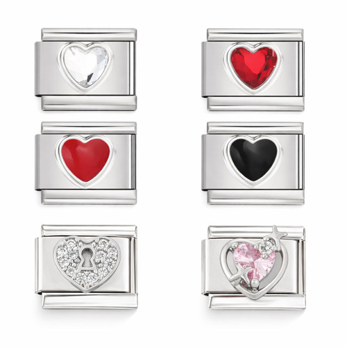 Heart charms fits nomination - charms,