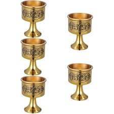  Set of 5 Copper Glass Viking