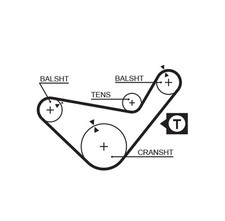 Balance Shaft Belt fits