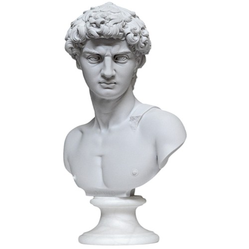 David bust michelangelo - david,