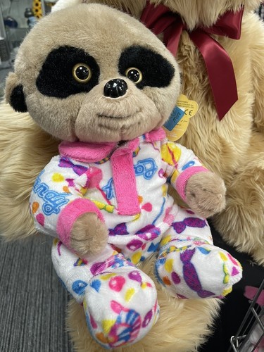 Plush meerkat pink pyjamas pjs - pink,