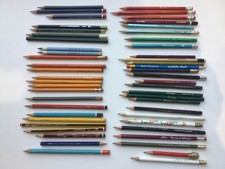 52 x Writing And Drawing Pencils Many Vintage: Berol Venus Pop A Point Stylrase