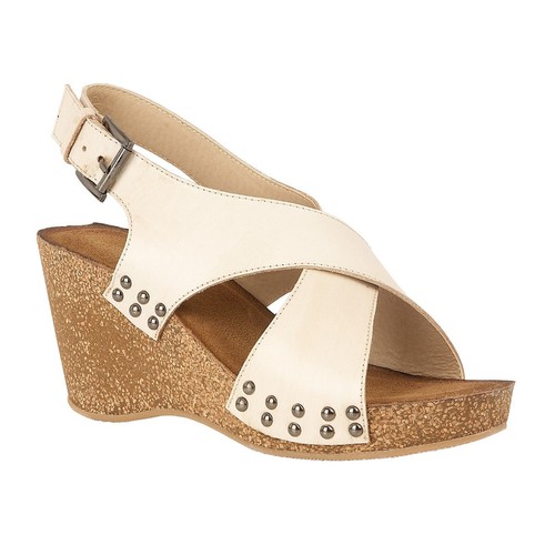 Lotus beige leather flat - lotus, mid
