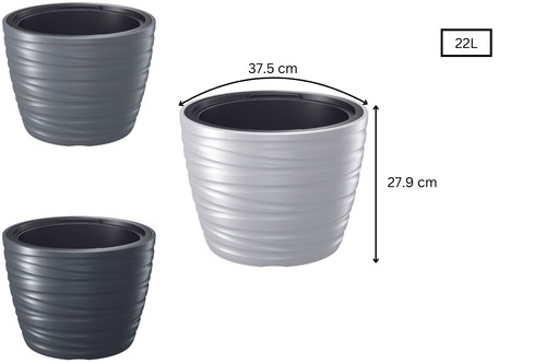 Round tall plant pots - tall, large