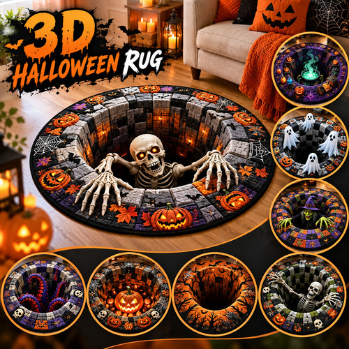 Halloween rug novelty - 3d, rug,