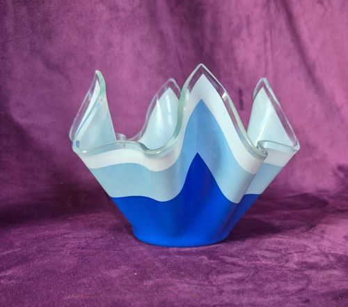 Vintage fiesta glass blue - glass,