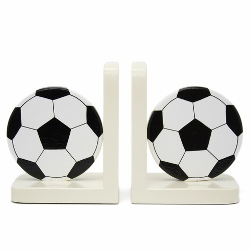 Football ball wooden bookends - ball,