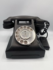 *VINTAGE OLD ANTIQUE BAKELITE GPO 332L TELEPHONE BLACK PHONE ART DECO*