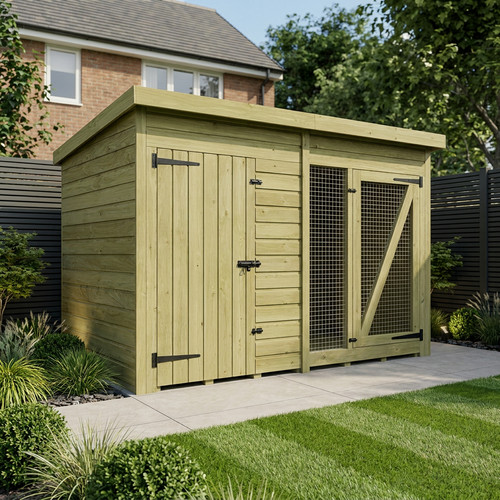 Dog kennel and run - 4,