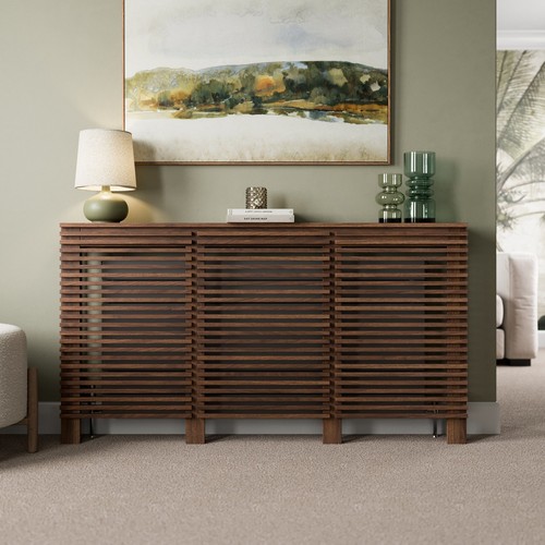 Radiator cover walnut modern - cover,