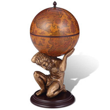 Globe Bar Antique Map