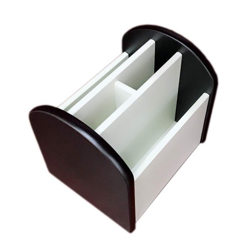 Rotating remote control caddy