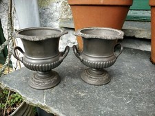 Antique Pewter Pair of Campana