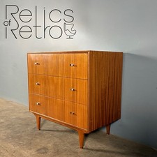 Mid Century Teak Chest Of Drawers Vintage Retro MCM