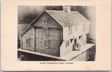 Vintage Postcard Olde Deerfield Doll House American Replica USA