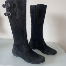 Lumberjack Suede/fabric Wedge Boots Size6