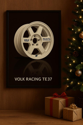 Volk racing te37 poster - racing, jdm