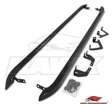 Gloss black side bars - black,