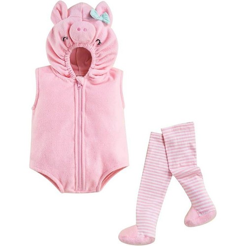 New baby pink pig - baby, fleece