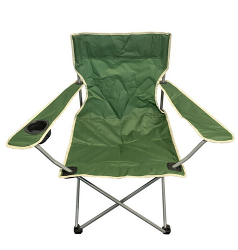 Green captains camping chair - green,