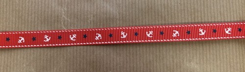 Nautical red cross grain - red,