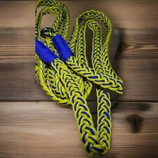 Driving Reins Blue And Yellow Cob Size  Handwoven, Strong, custom made