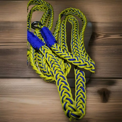 Driving reins blue and yellow - driving,