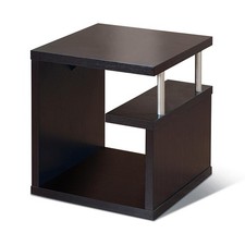 FURNTIURE OF AMERICA Espresso Composite End Table Id-10350ET NEW - N48