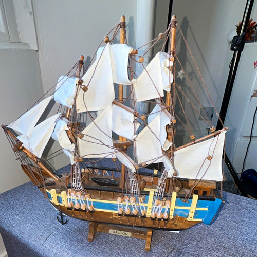 Decorative wooden galleon - decorative,