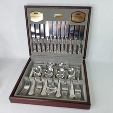 Vintage Viners Kings Royale Canteen Cutlery Set 44-Piece In Case