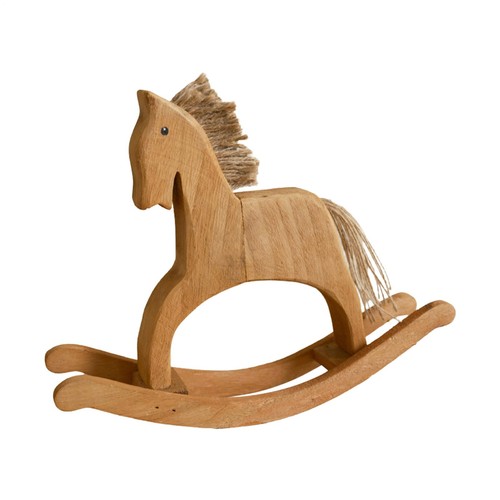 Wooden rocking horse figurine - horse,