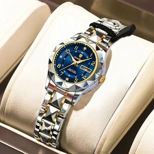 POEDAGAR Luxury Elegant Quartz Ladies Watch Stainless Steel Waterproof Boxed UK