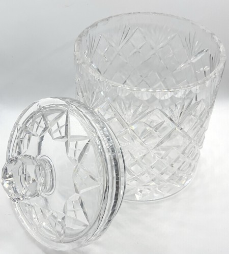 Cut crystal biscuit jar - cut,