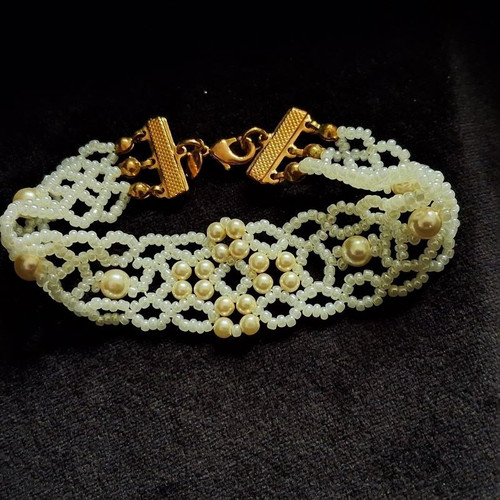 Vintage woven beaded - vintage,