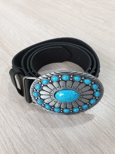Black studded belt with - black,