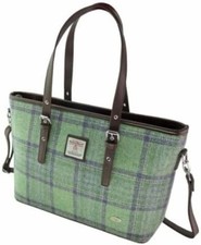 Harris Tweed Plaid Tote Bag