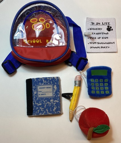 Build bear school bag with - a,