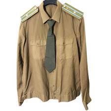 Vintage Russian Soviet MIlitary Officer Major Uniform Shirt Tie Red Army 1980s