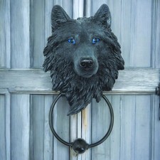 Wild Wolf Door Knocker Gothic