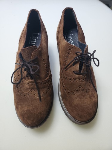 Lince womans suede brogue - suede,