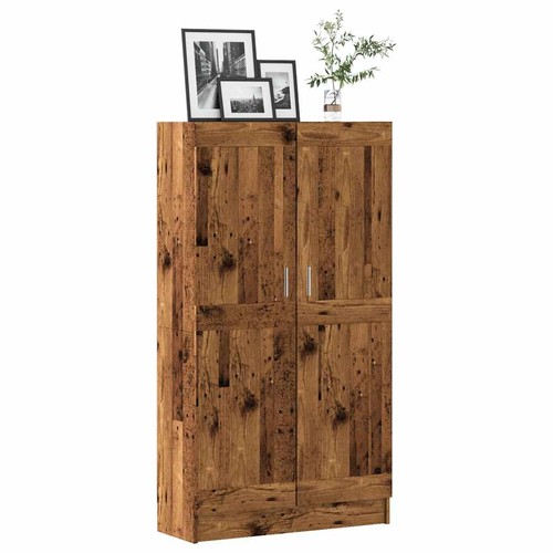 Vidaxl book cabinet old wood - cabinet,