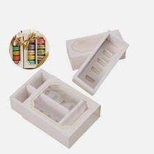 Premium White Windowed Macaron