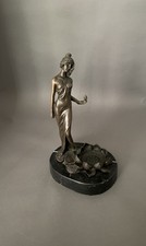 Art Nouveau style Bronze Lady figure stamped Milo