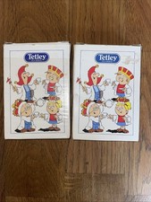 2packs of Vintage Playing Cards Tetley Tea Bags Full Box