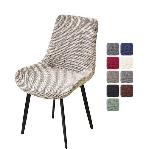 Jacquard curved chair cover - jacquard,