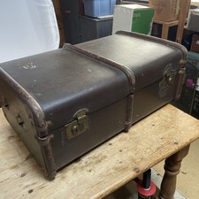 Large Vintage Steamer Trunk