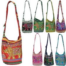 Elephant Hippie Bag Embroidered Sequin Hobo Festival Sling